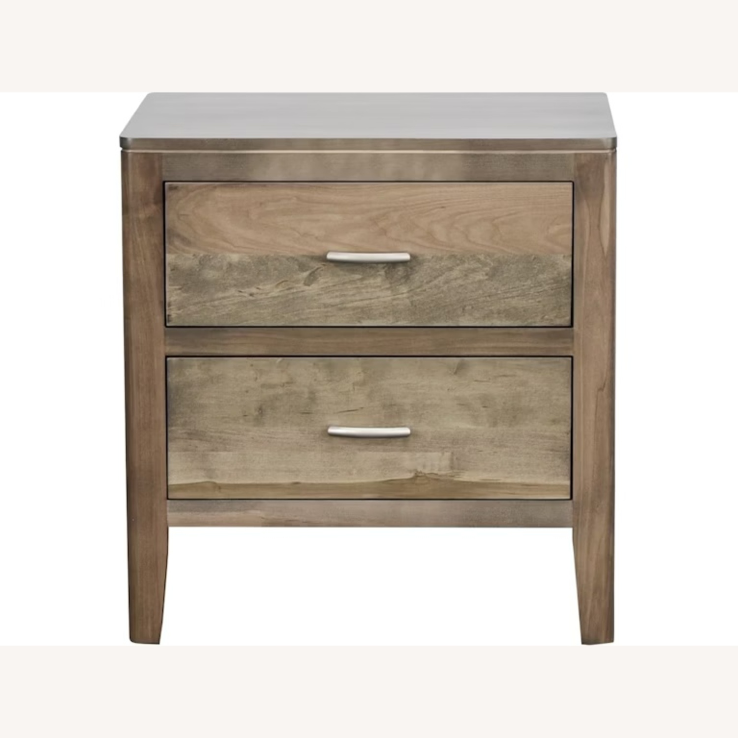 Dark Brown Wood Nightstand - image-4