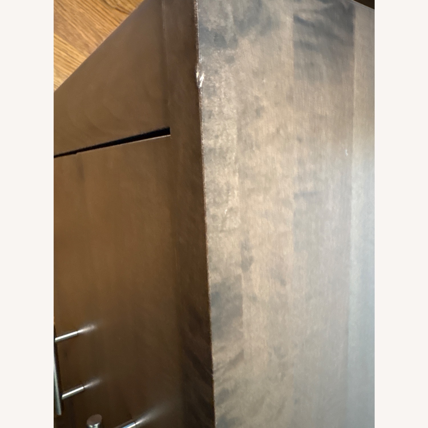 Dark Brown Wood Nightstand - image-3