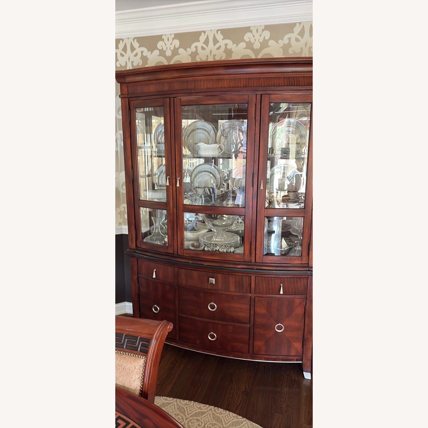 Dark Brown China Cabinet - image-2
