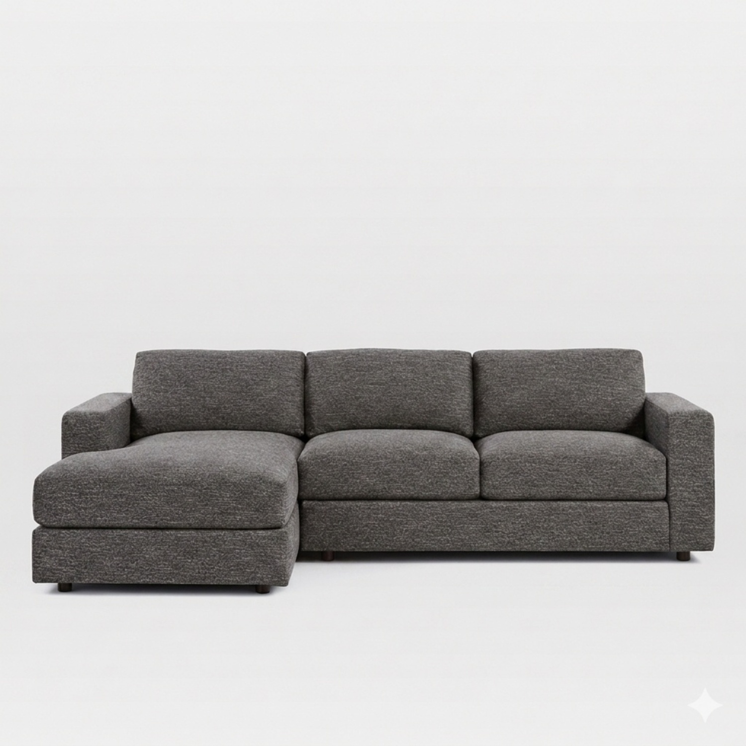 West Elm Urban Dark Gray Sectional Sofa - image-4