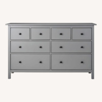 IKEA Hemnes Dark Gray Wood Dresser