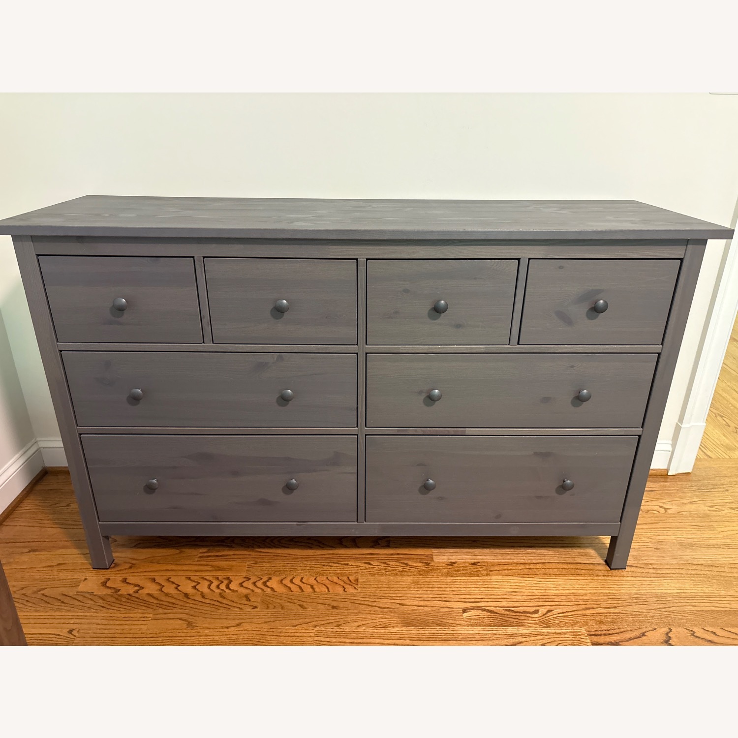 IKEA Hemnes Dark Gray Wood Dresser - image-1