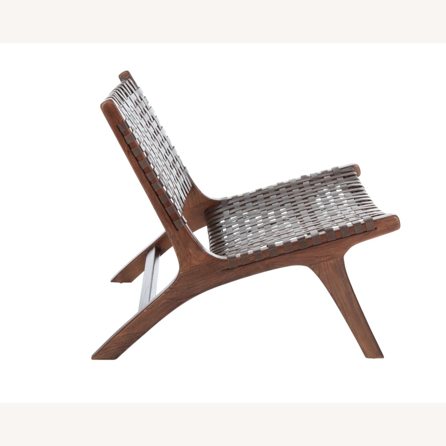 Safavieh Dark Brown Leather Accent Chair - image-2