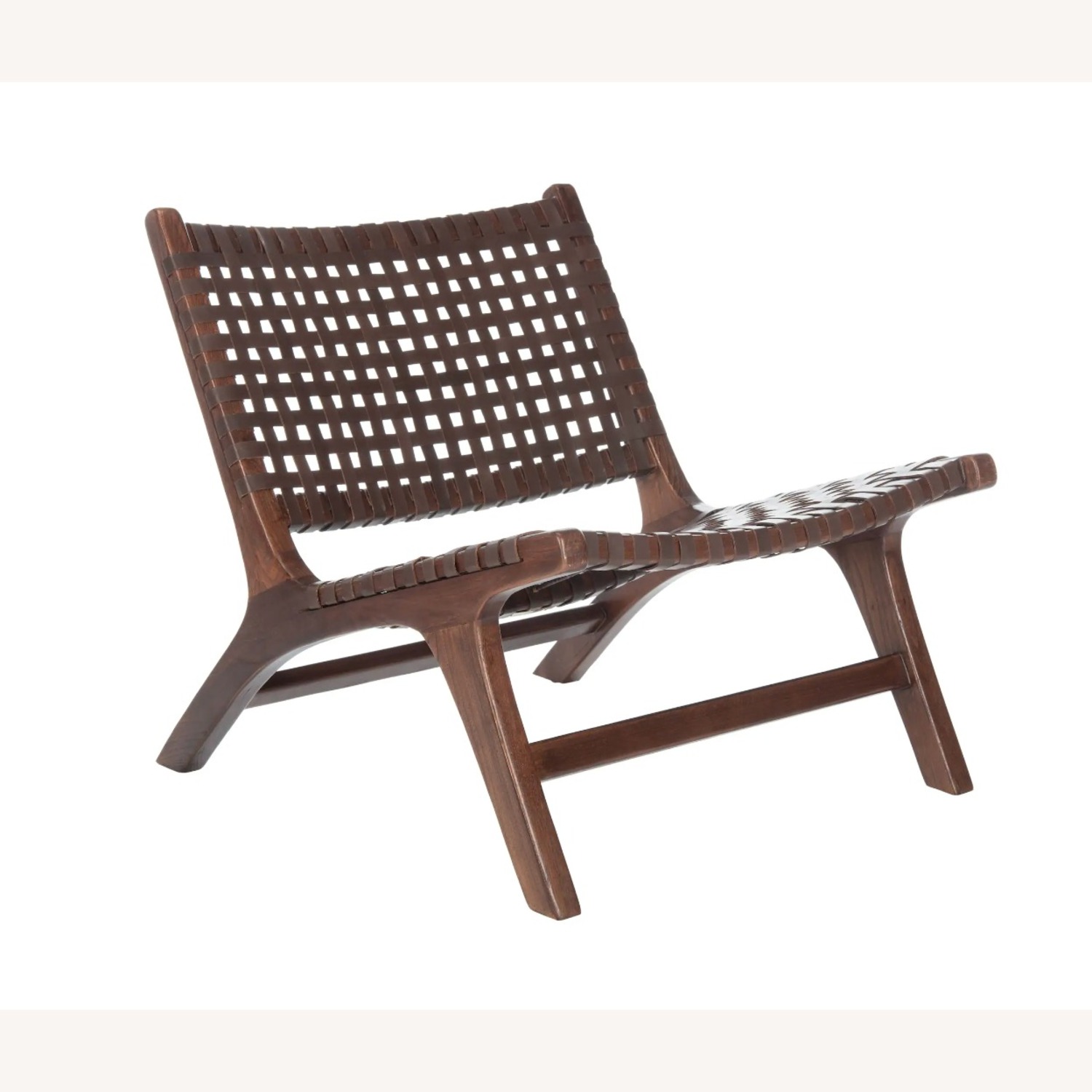 Safavieh Dark Brown Leather Accent Chair - image-4