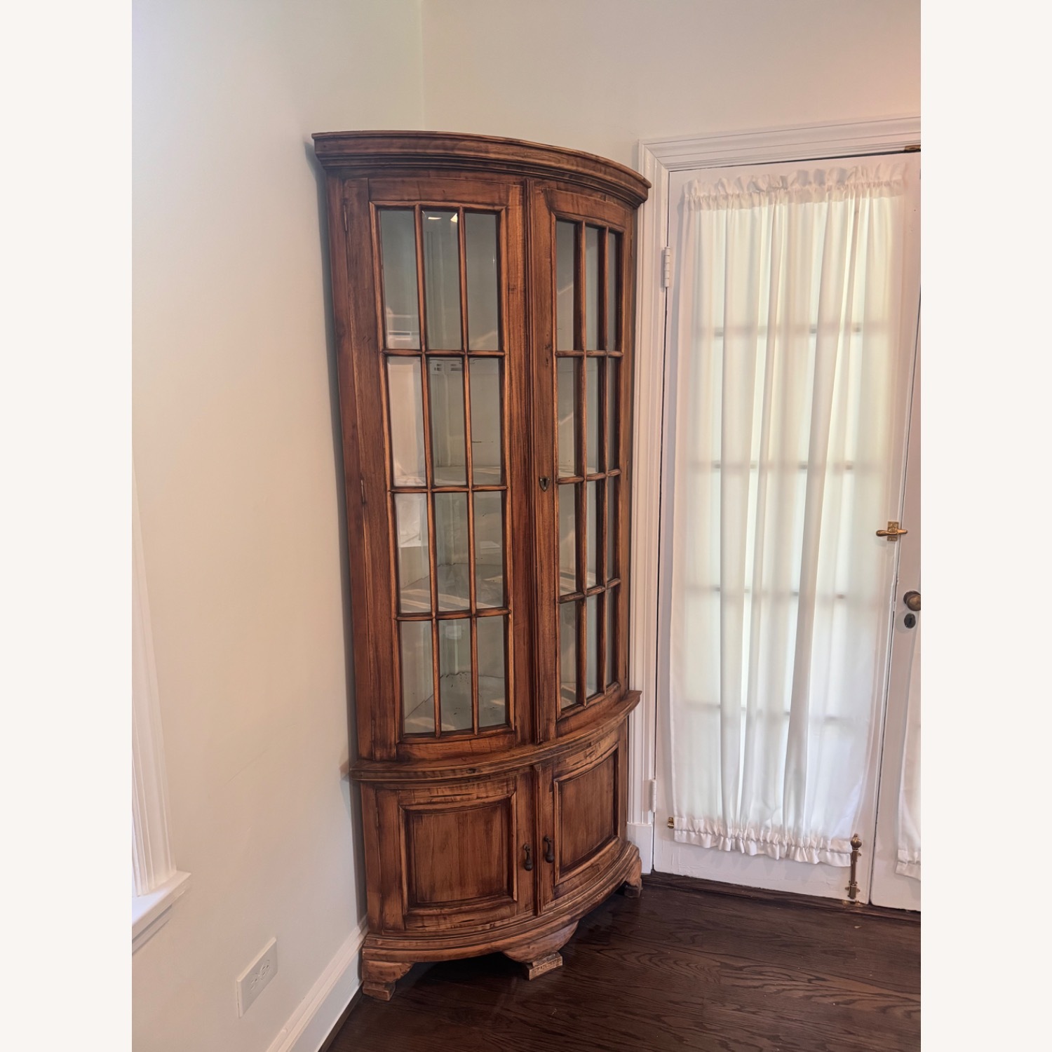 Hand Crafted Solid Wood Corner Storage - image-2