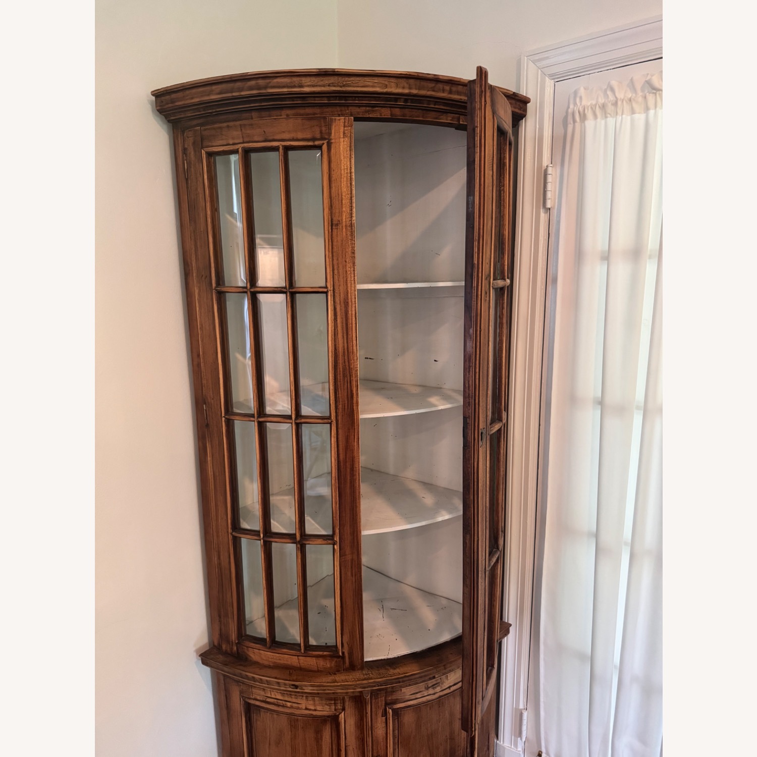 Hand Crafted Solid Wood Corner Storage - image-6