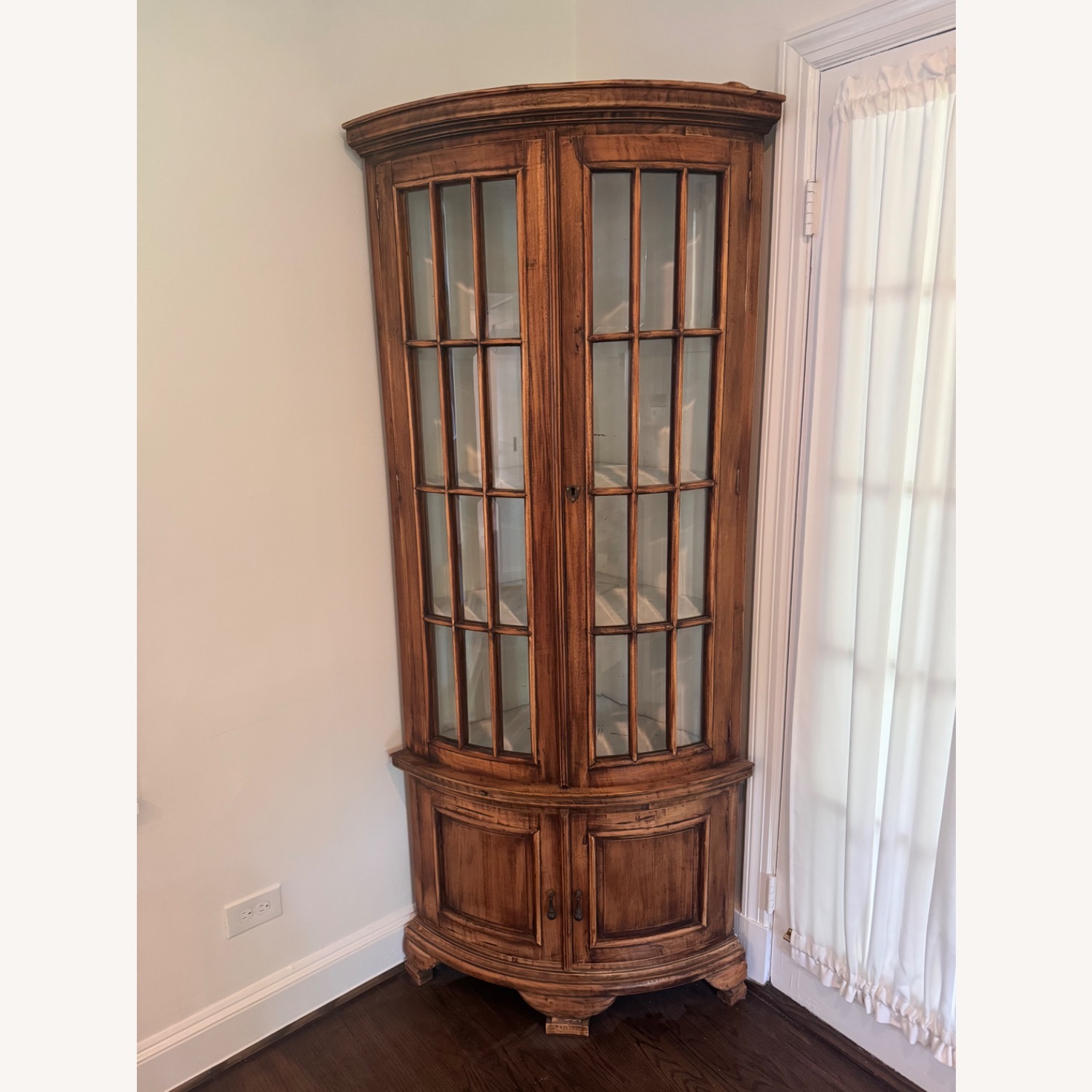 Hand Crafted Solid Wood Corner Storage - image-1