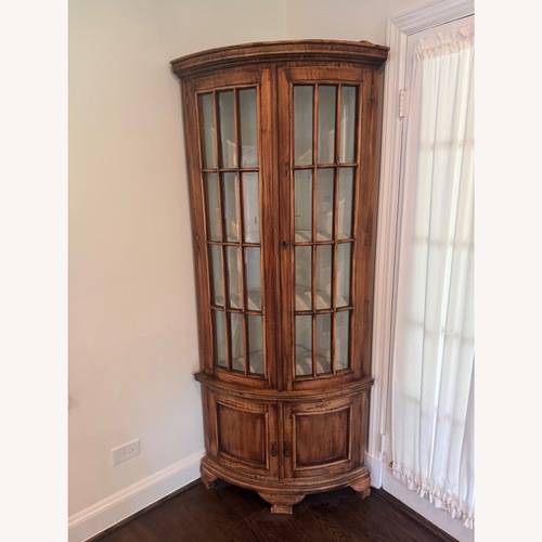 Used Hand Crafted Solid Wood Corner Storage for sale on AptDeco