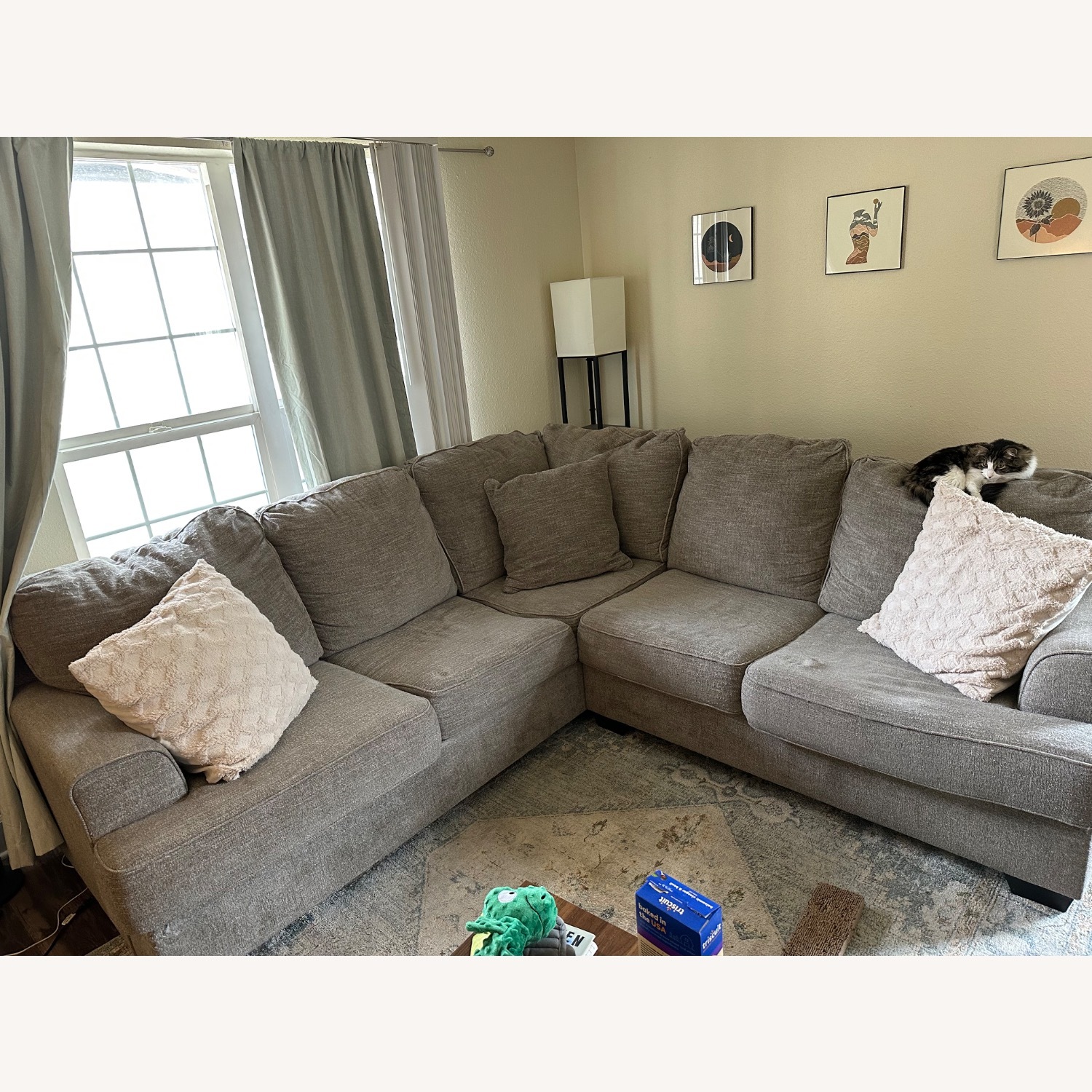 Ashley Furniture Light Gray 2 Piece Sectional - image-1