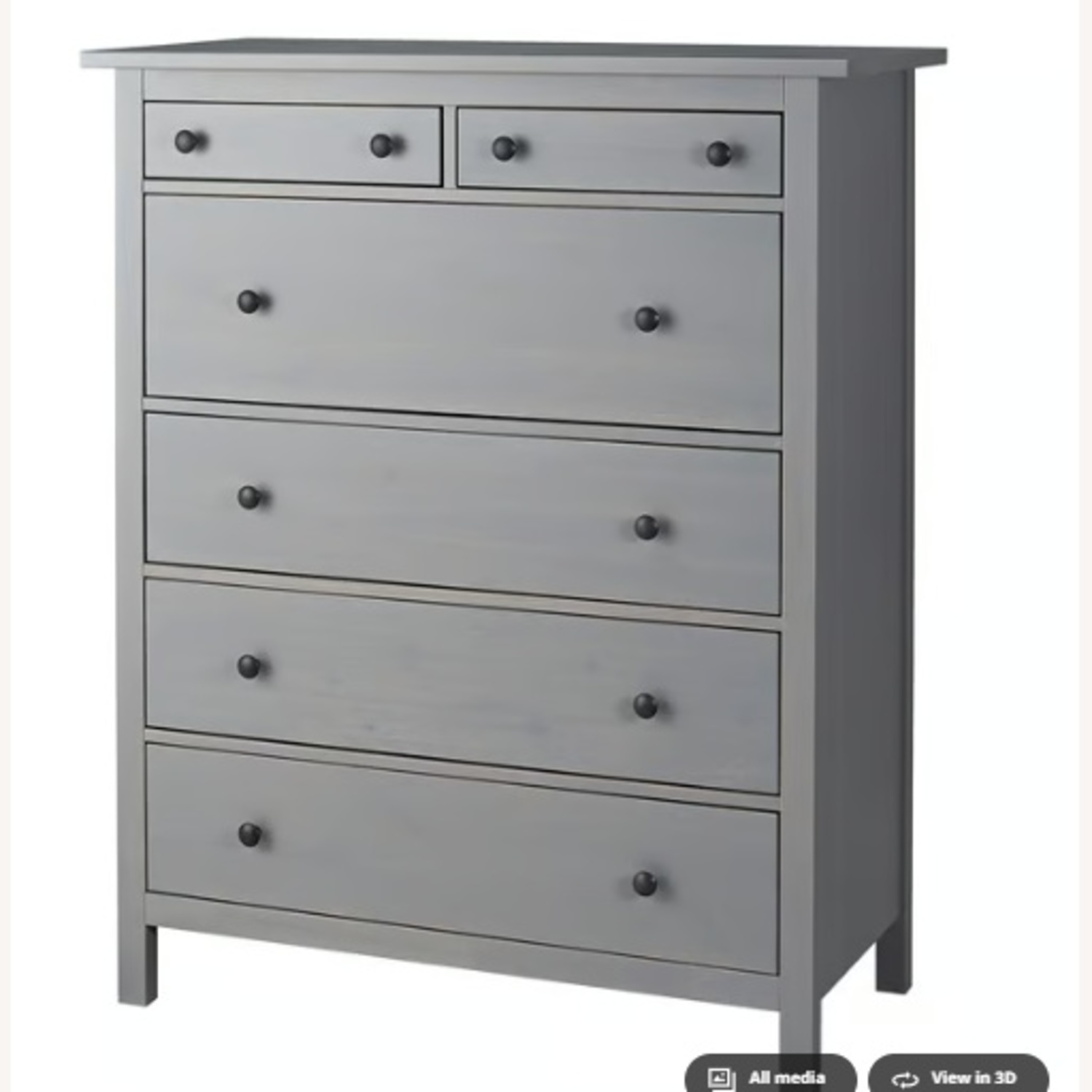 IKEA Dark Gray Wood Dresser - image-6