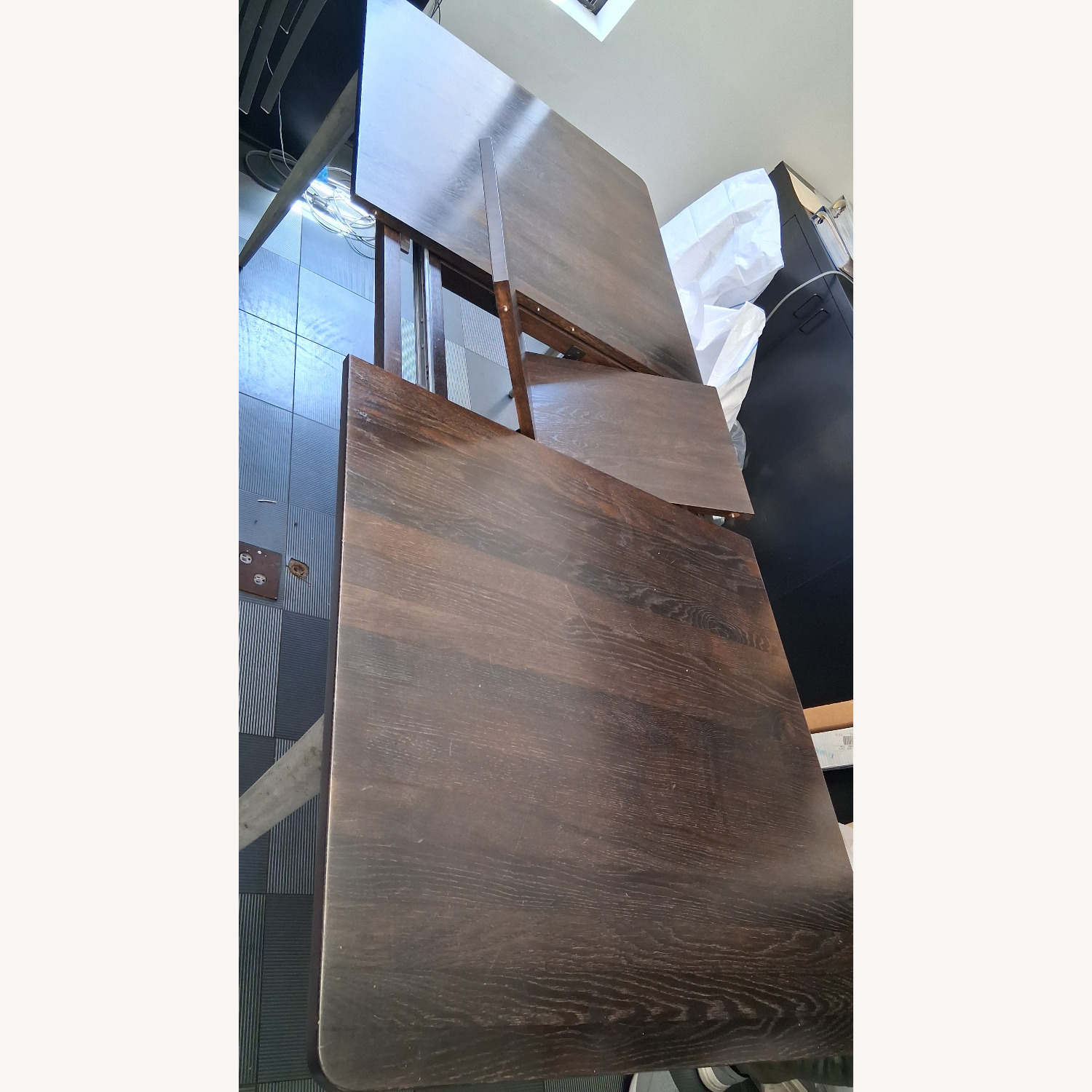 Dark Brown Wood Dining Table W Sculpted Legs - image-12