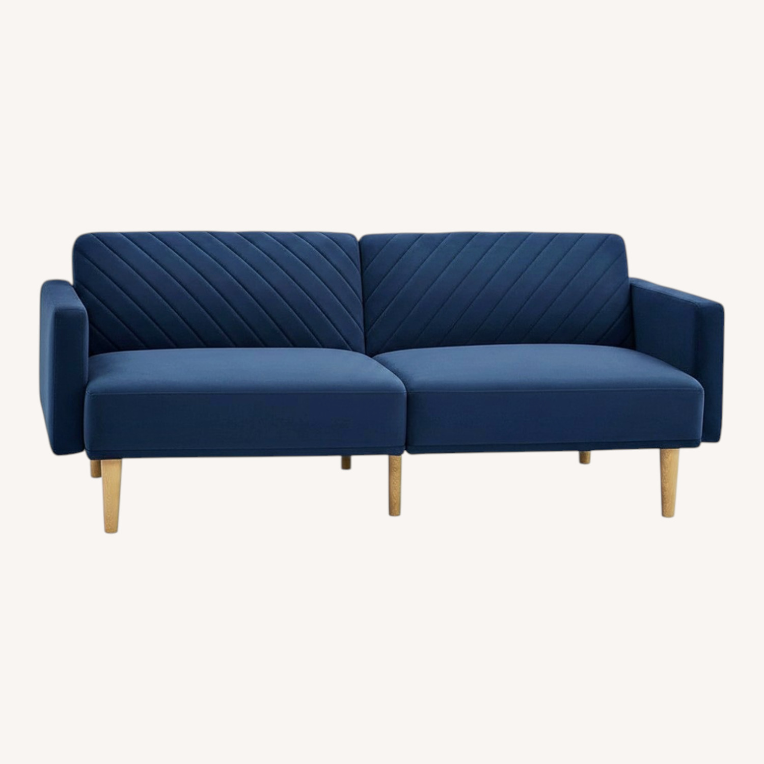 Chloe Blue Velvet Futon - image-5