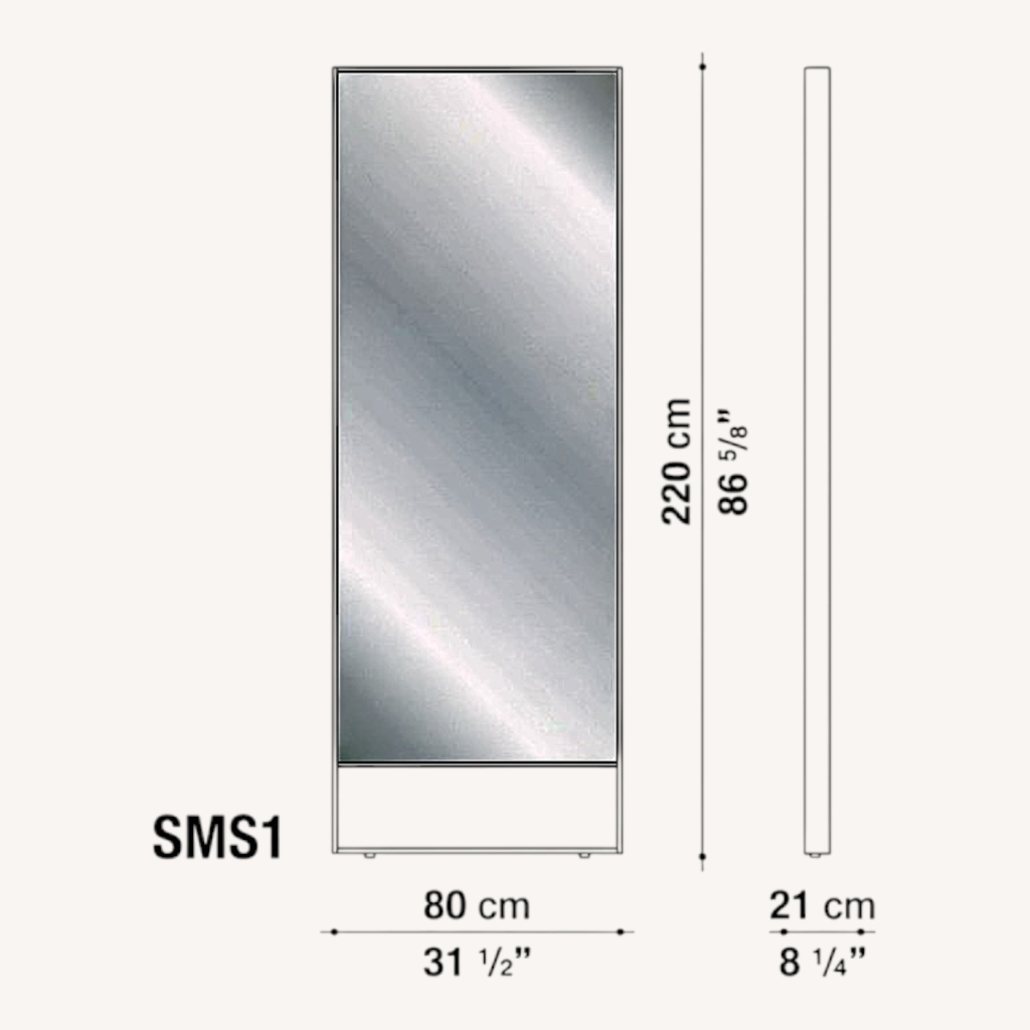Psiche Wall Mirror by Antonio Citterio - image-0