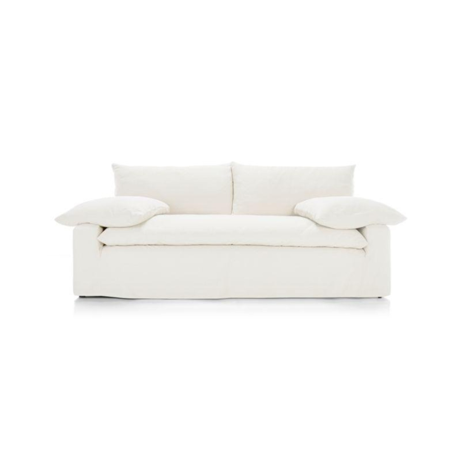 Crate & Barrel Ever Slipcovered Sofa by Leanne Ford, Redford White - image-3