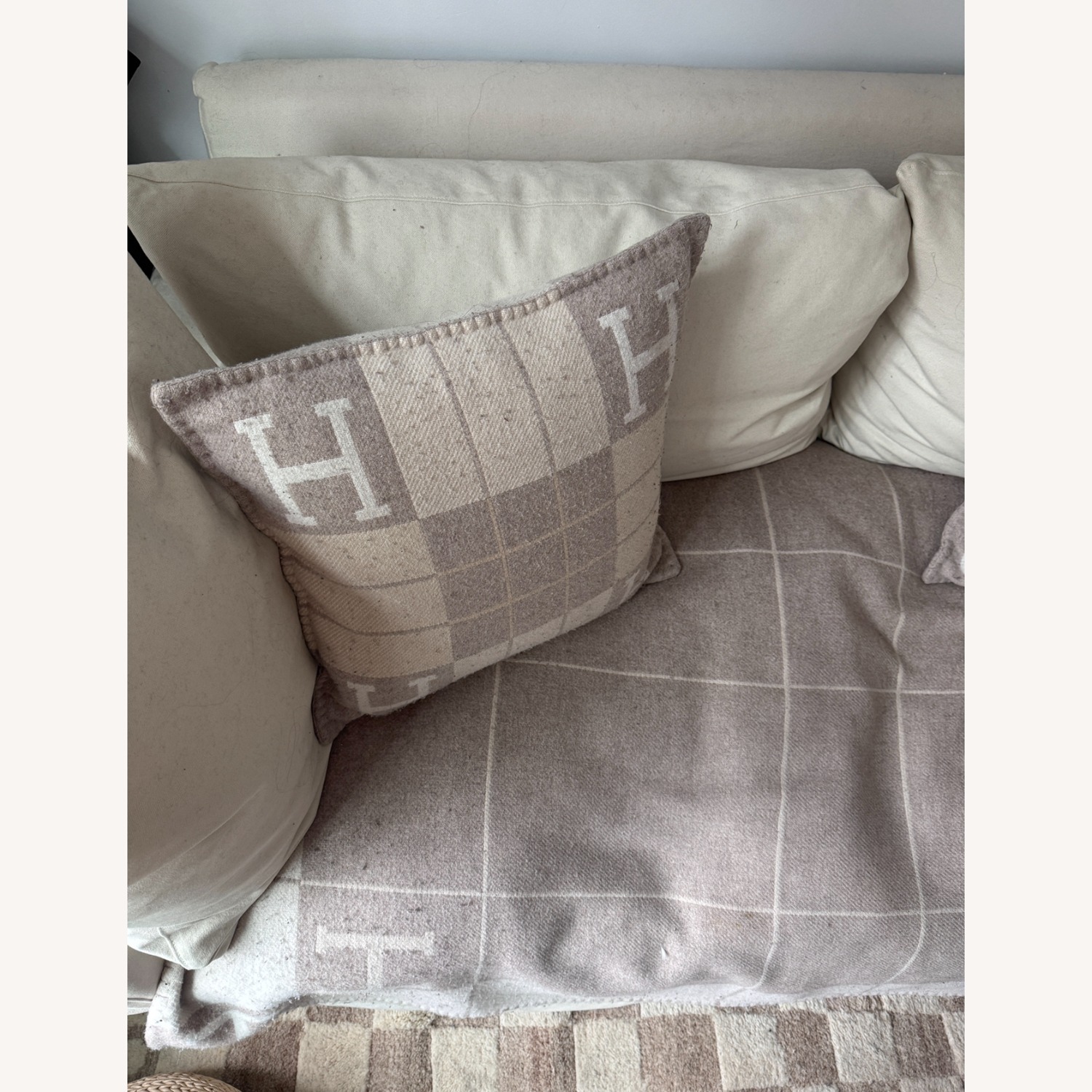 Crate & Barrel Ever Slipcovered Sofa by Leanne Ford, Redford White - image-7