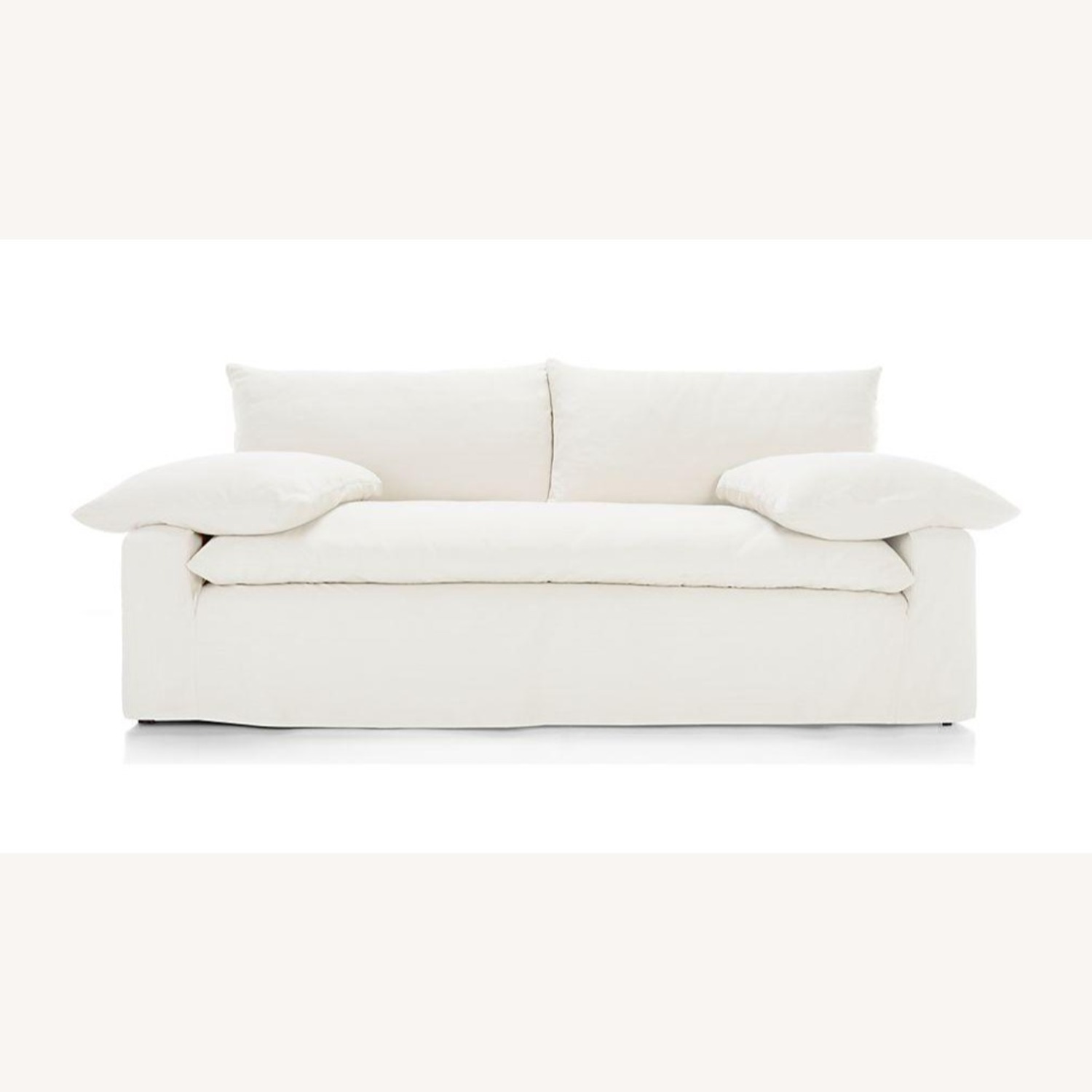 Crate & Barrel Ever Slipcovered Sofa by Leanne Ford, Redford White - image-2
