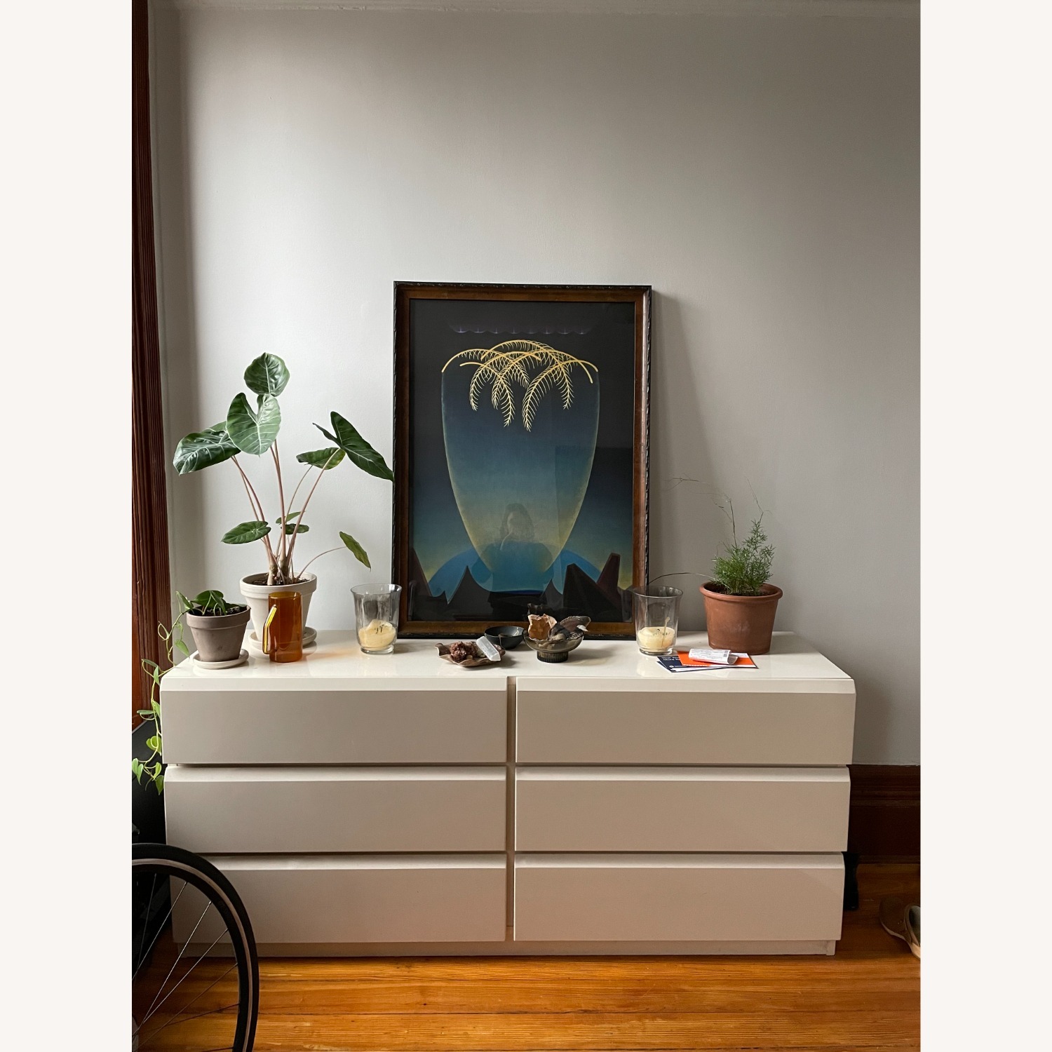 80s Postmodern Lacquered Minimalist Dresser - image-3