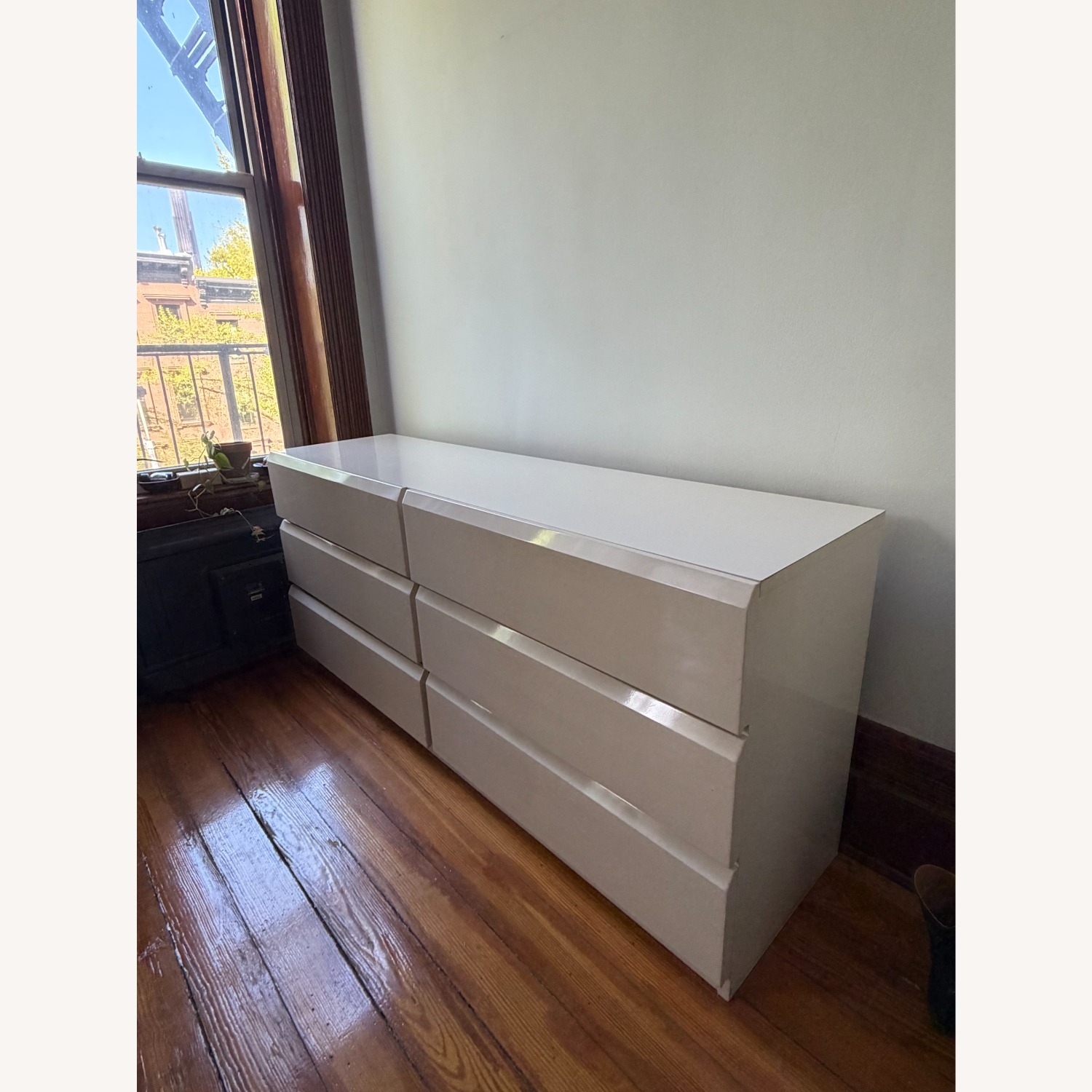 80s Postmodern Lacquered Minimalist Dresser - image-2