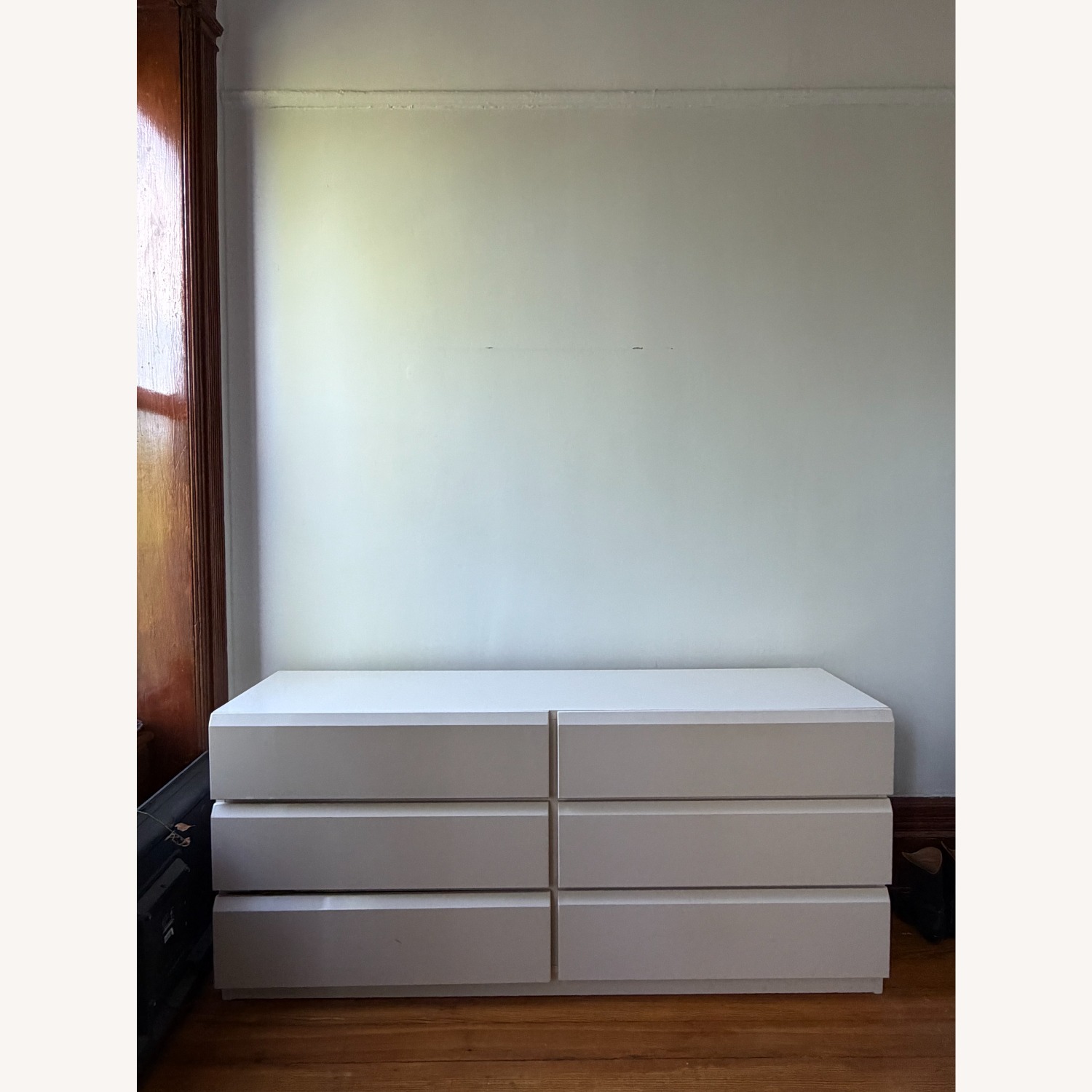 80s Postmodern Lacquered Minimalist Dresser - image-1