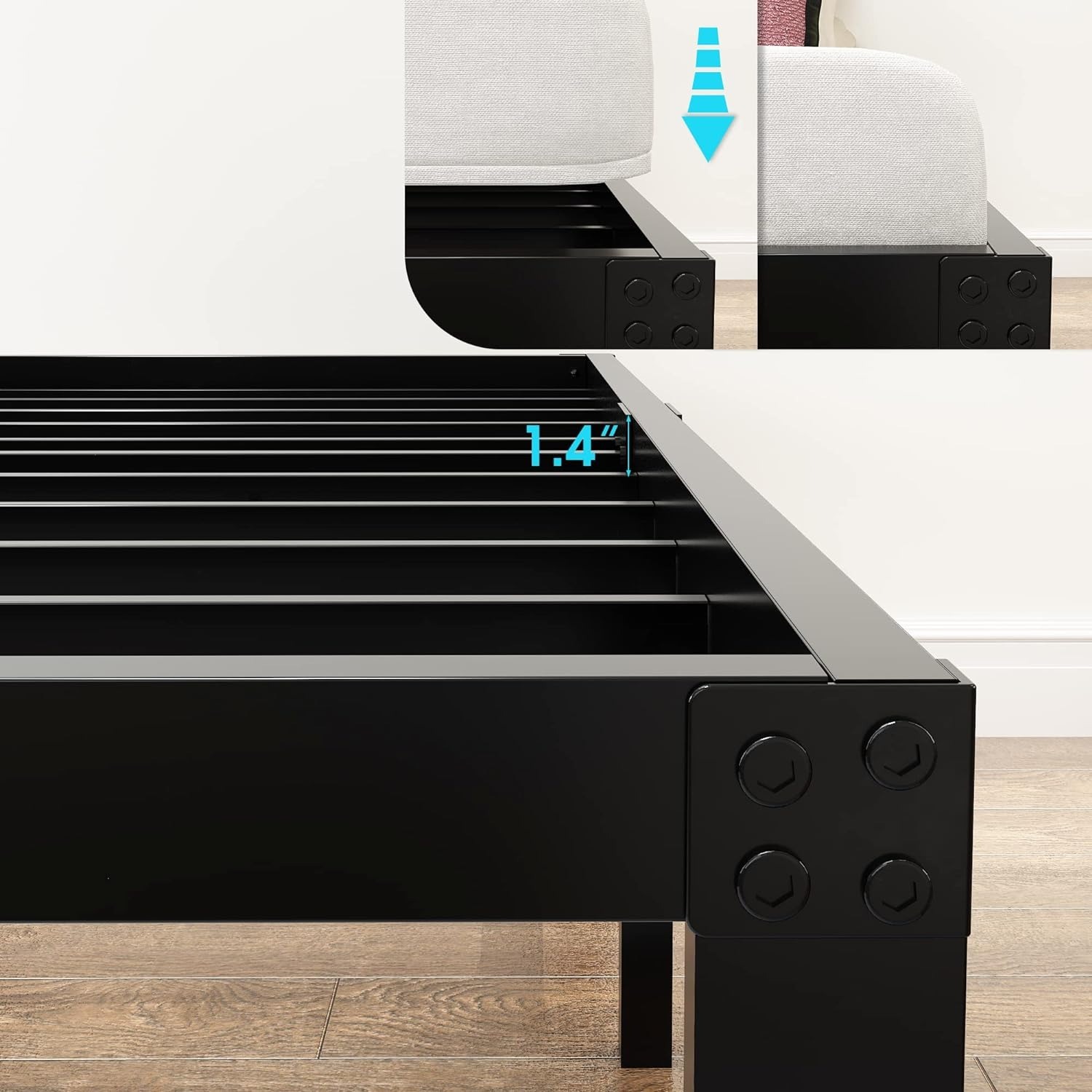 Queen 18 Inch Platform Bed Frame  - image-2