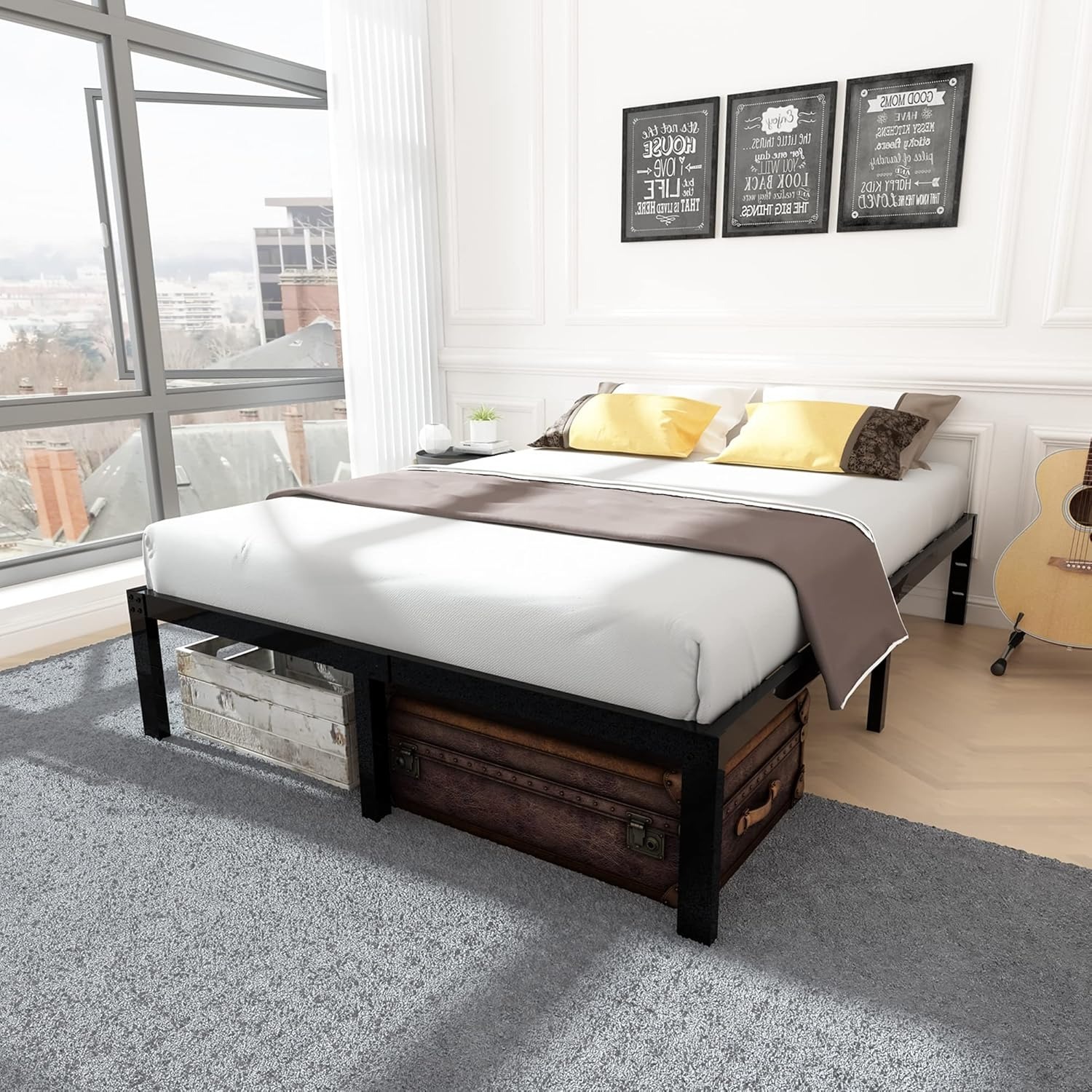 Queen 18 Inch Platform Bed Frame  - image-1