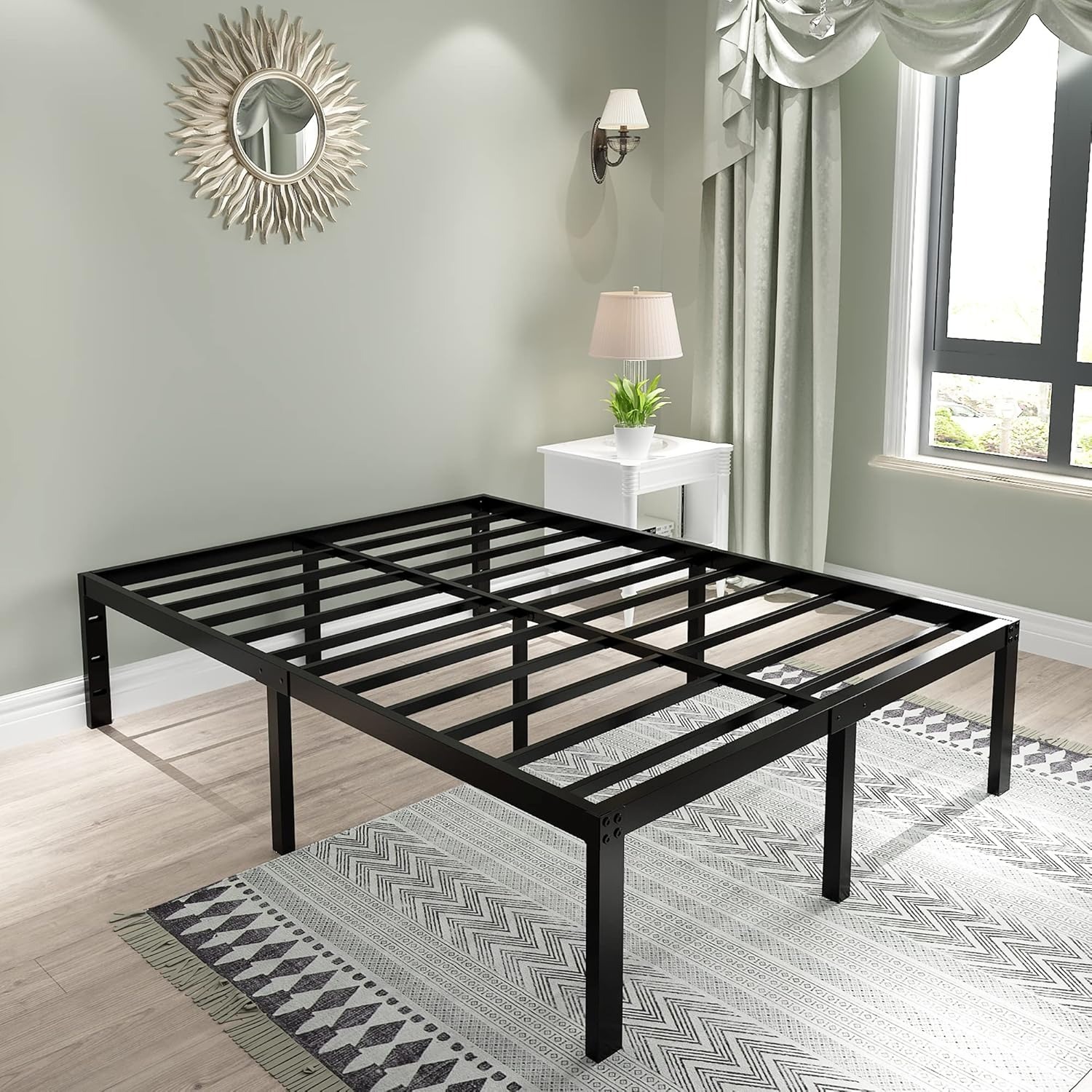Queen 18 Inch Platform Bed Frame  - image-3