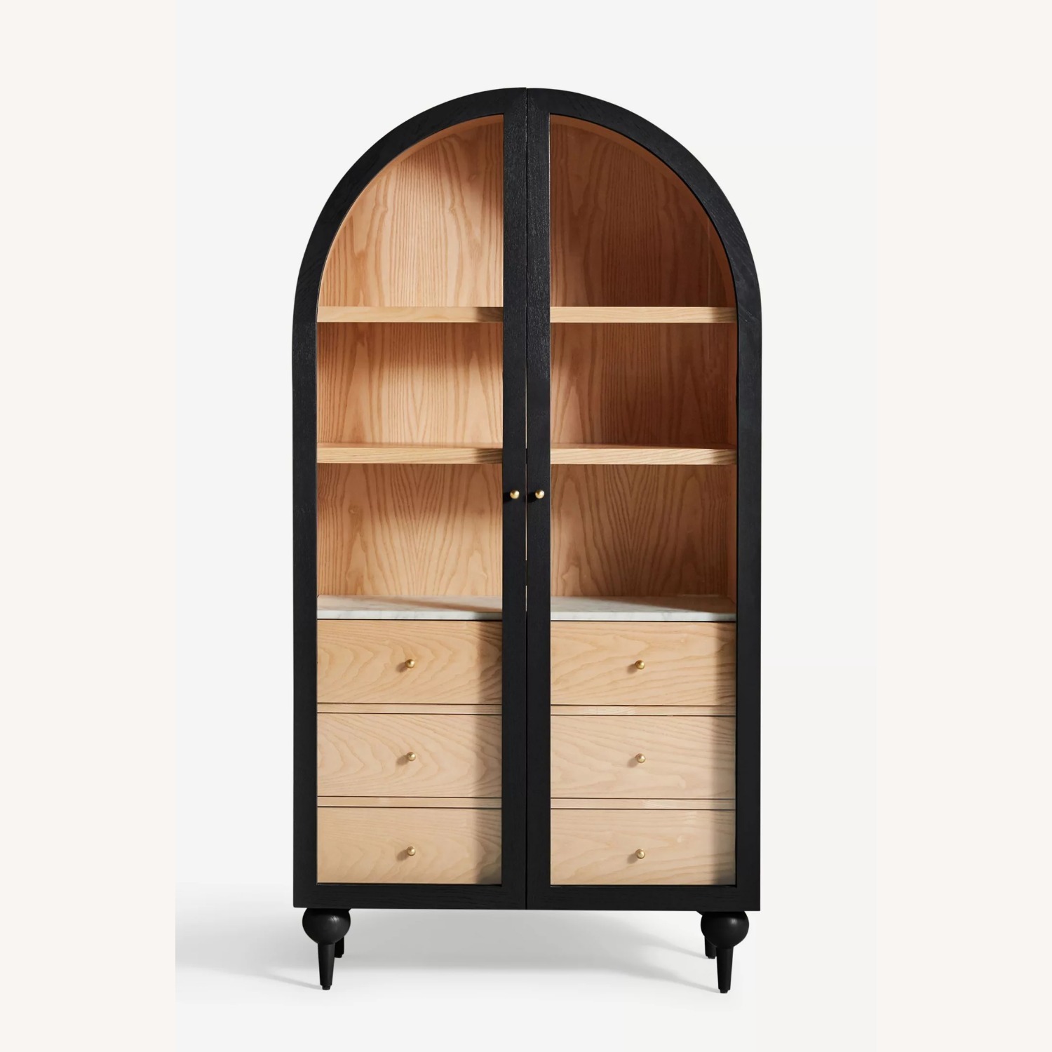 Anthropologie The Fern Marble Top Three-Drawer Storage Cabinet - image-3