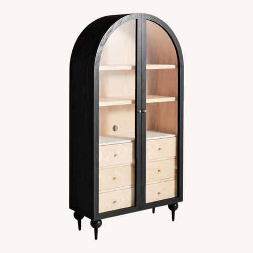 Used Anthropologie The Fern Marble Top Three-Drawer Storage Cabinet for sale on AptDeco