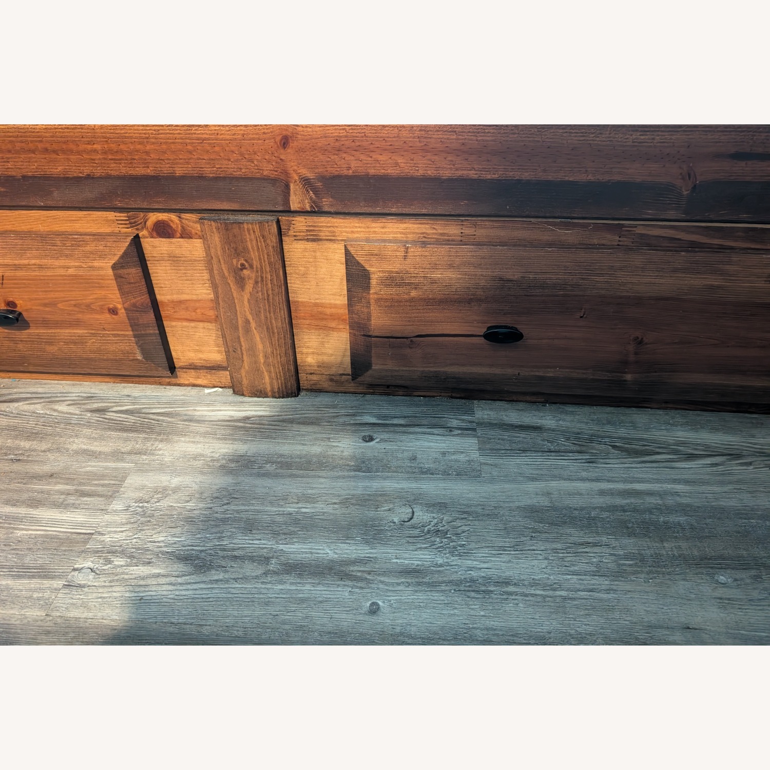 Natural Wood Full Bed - image-3