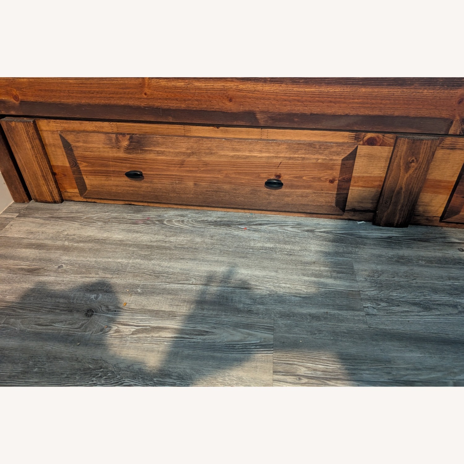 Natural Wood Full Bed - image-4