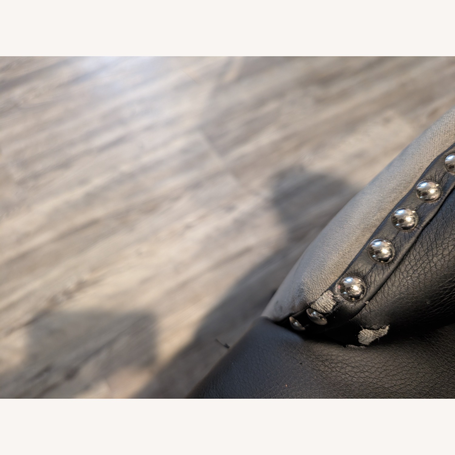 Black Faux Leather Dining Chairs - image-3