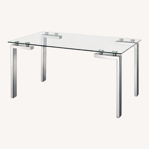 Used Zuo Modern Roca Dining Table Stainless Steel for sale on AptDeco