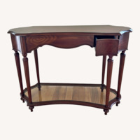 Wood Console Table with Drawers