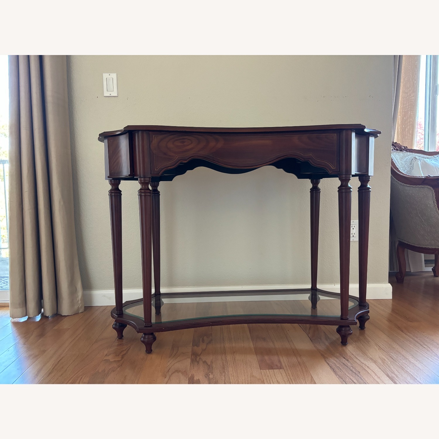 Wood Console Table with Drawers - image-8