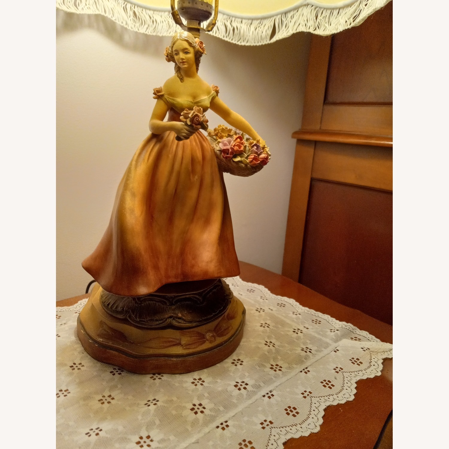Antique Custom Made Bisque Lamps - image-3