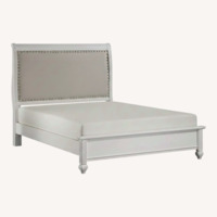 Vaughan Bassett  White Wood Headboard