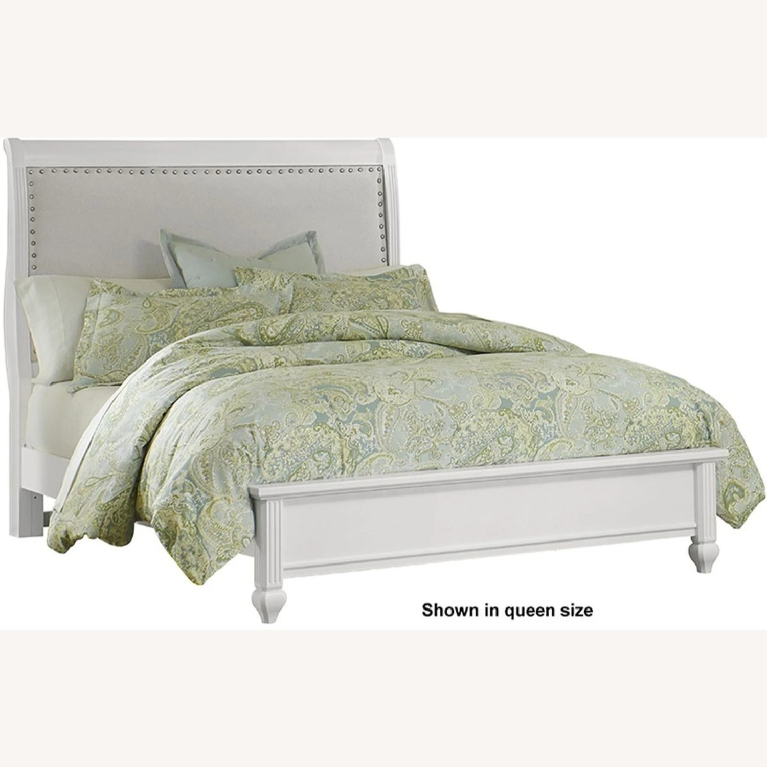 Vaughan Bassett  White Wood Headboard - image-1