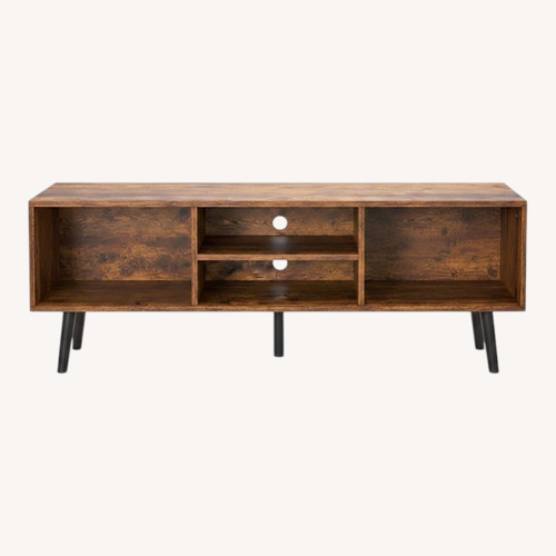 Used Dark Brown Wood Media Storage for sale on AptDeco