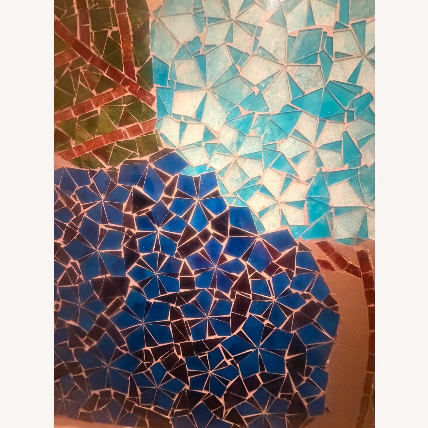 Blue Hydrangea Mosaic Artwork - image-4