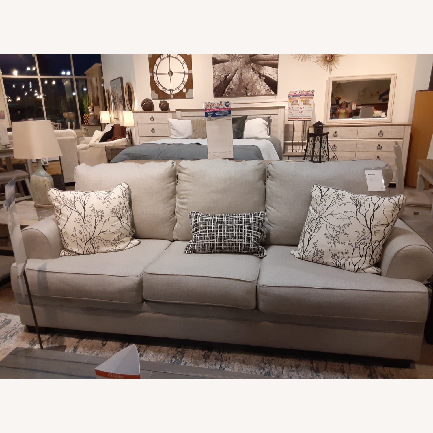 Antonlini Grey Queen Sleeper Sofa - image-1