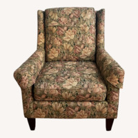 Dark Floral Patterned Chair 