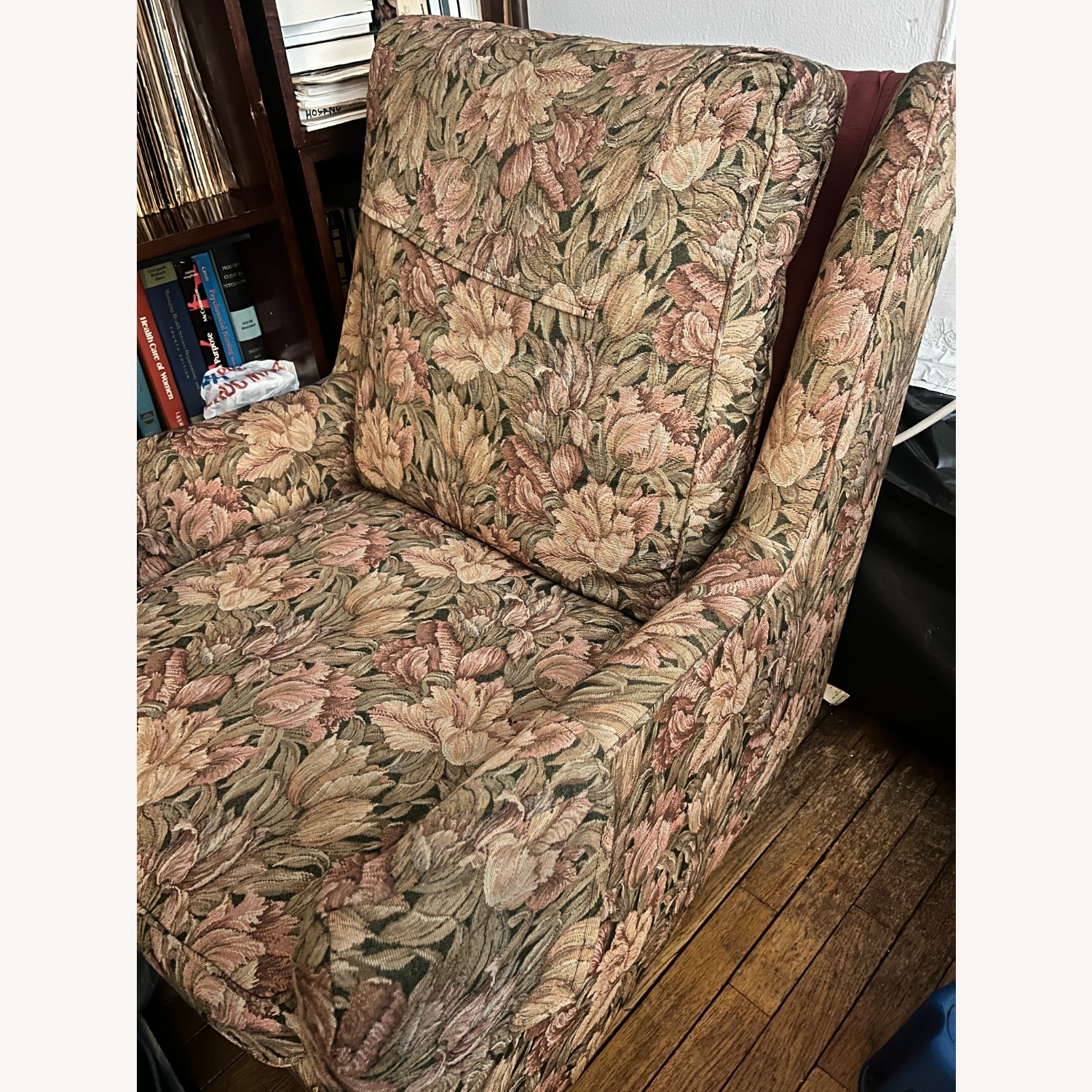 Dark Floral Patterned Chair  - image-2