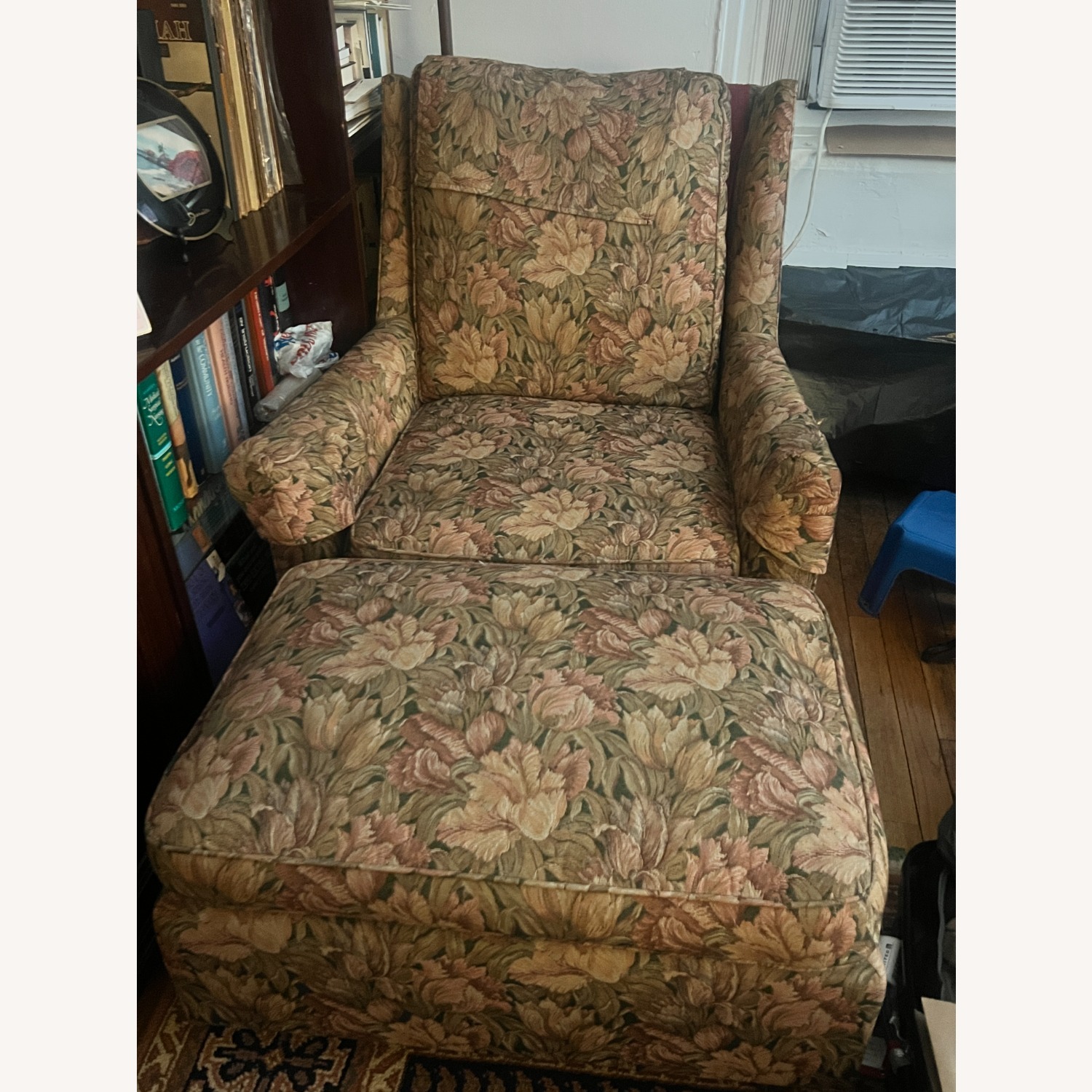 Dark Floral Patterned Chair  - image-1