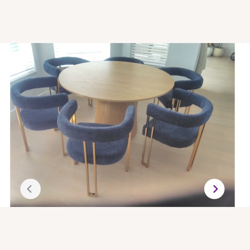 Used  Modern Dining Set with 6 Chairs for sale on AptDeco