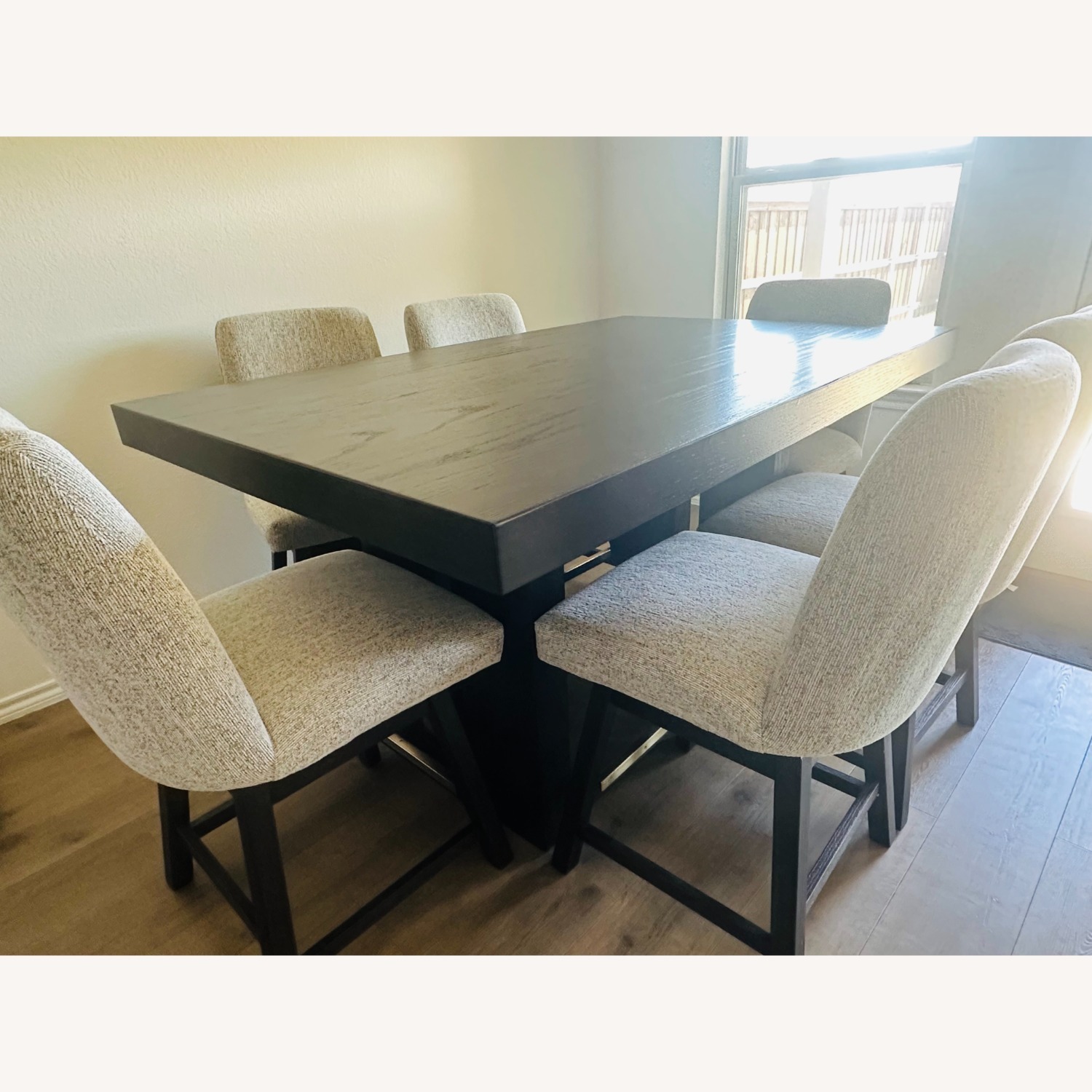 Millenium Burkhaus Counter Table and 6 Stools - image-2