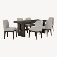 Millenium Burkhaus Counter Table and 6 Stools