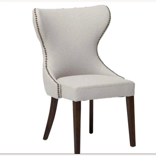 Used Lamps Plus Light Gray Fabric Dining Chairs for sale on AptDeco