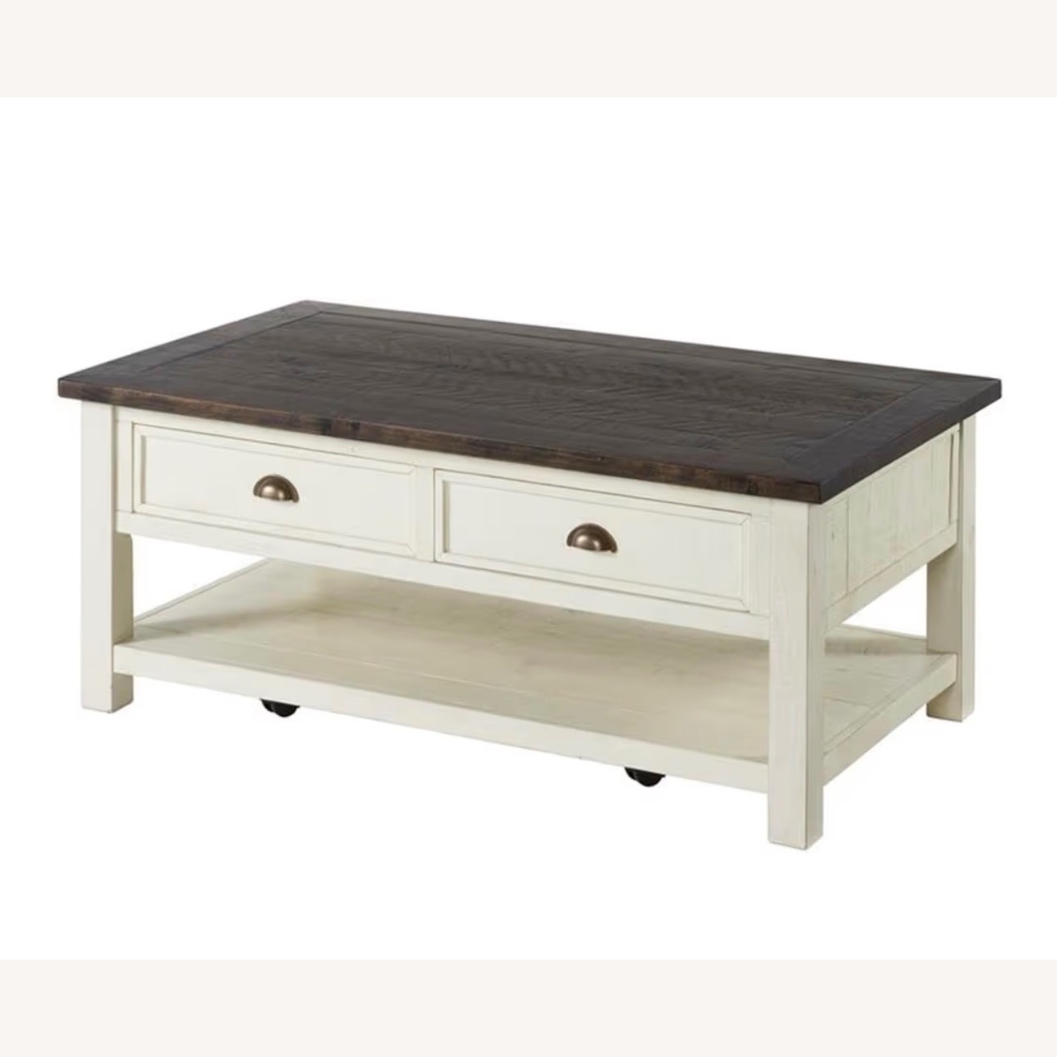 Amazon Dark Brown Wood Coffee Table - image-1