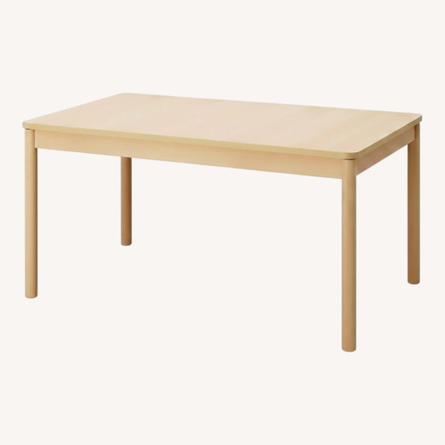 Used IKEA RÖNNINGE Extendable Dining Table Birch Wood for sale on AptDeco