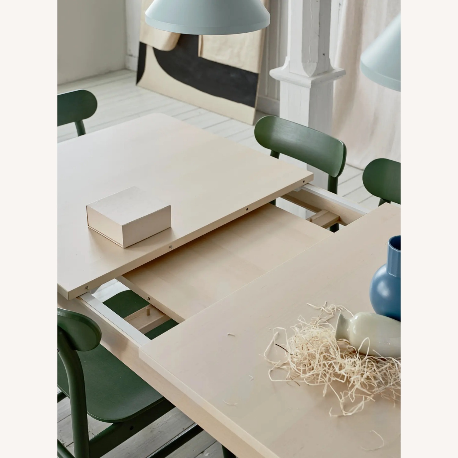 IKEA RÖNNINGE Extendable Dining Table Birch Wood - image-8